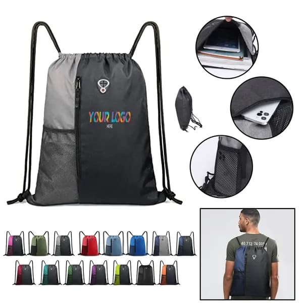 Drawstring Backpack Sports Gym Bag