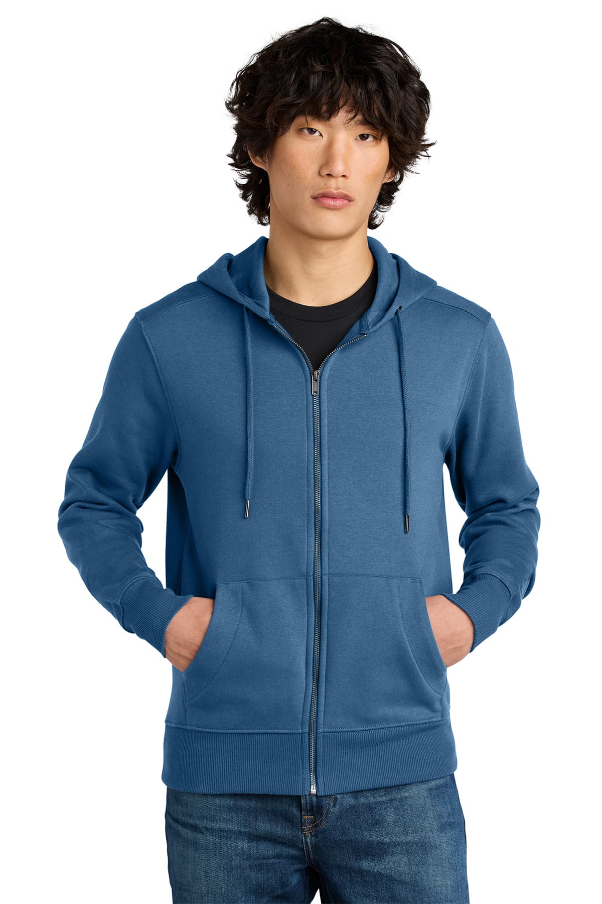 District Perfect Weight Fleece Full-Zip Hoodie