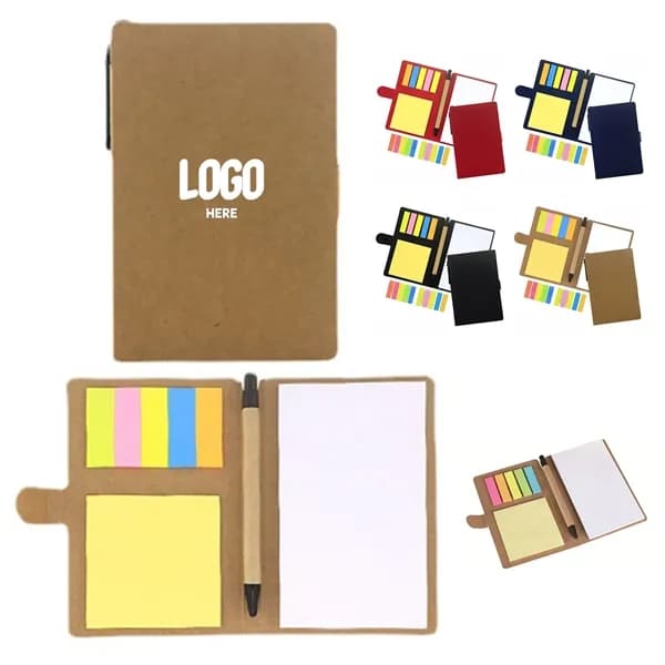 Memo Notepad With Pen In Holder