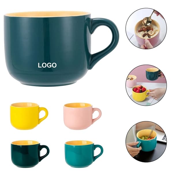 Porcelain Large Oatmeal Mug